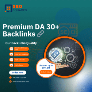 Da 30 Plus High Authority Backlinks